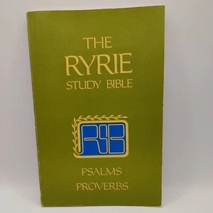 The Ryrie Study Bible: Psalms  Proverbs Ryrie 1978 Paperback Book - Imagen 1 de 6
