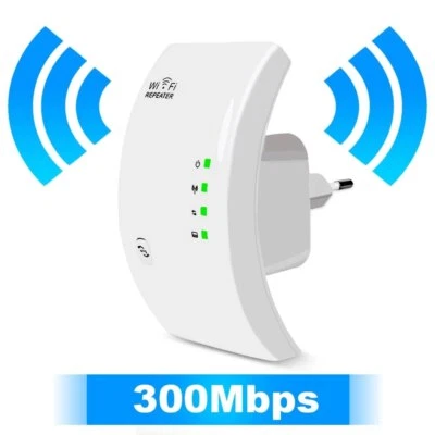 Wireless WiFi Repeater WiFi Extender Router Booster Long Range WiFi Repeater  - Image 1 of 4