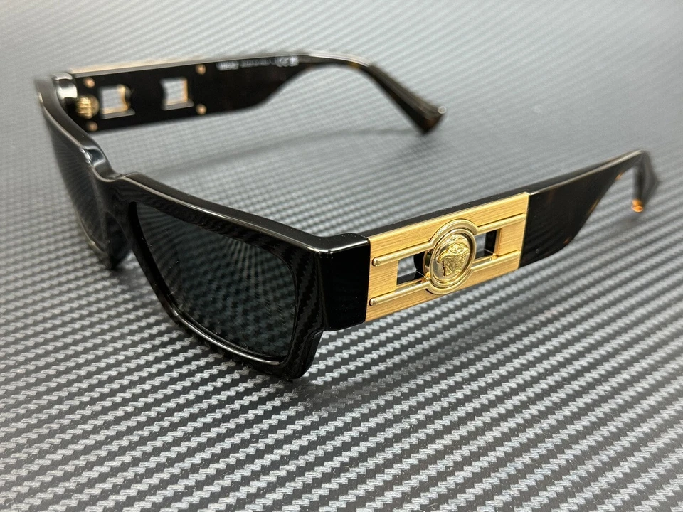 VERSACE VE4459 108 87 Havana Dark Grey Unise mm Sunglasses