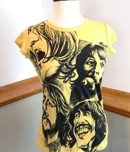 Camiseta Pullover Para Mujer SURE BEATLES PRINT 100% Algodón Cuello Redondo Manga Gorra S - Imagen 1 de 8