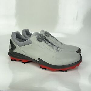 ECCO Men's Biom G3 BOA Gore-Tex Golf Shoe Leather Cleats EUR 46 US 12 Extra Wide