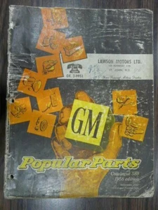 1929 to 1958 GM POPULAR PARTS CATALOG 589 ORIGINAL - Picture 1 of 7