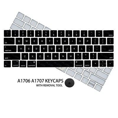 Keycaps Keys Cap US Set Replacement for MacBook Pro A1706 A1707 2016 2017 + Tool - Image 1 of 4