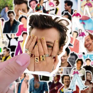 50pcs Harry Styles Singer Music Pop Vinyl Decal Bomb Stickers Waterproof Laptop - Picture 1 of 7