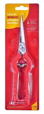 Precision Secateur Stainless Steel Super Sharp Cut Trim Cutting Trimming Garden - Image 1 of 3