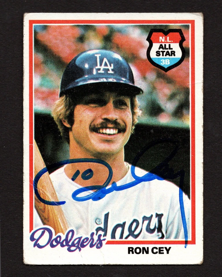 Ron Cey #10 Dodgers NL All Star 3B autographed baseball card - Image 1 of 1