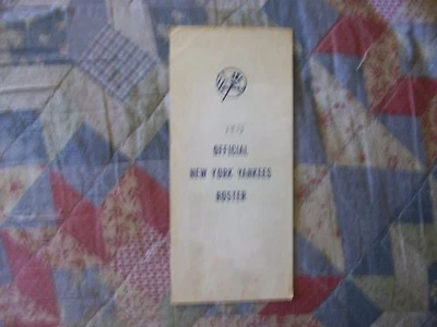 Anuario de béisbol 1955 de la lista de los Yankees de Nueva York Mickey Mantle Foto 1 de 4