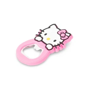 Hello Kitty Pink Bottle Opener Silicon Compact Travel Ready Cute Fun Magnet - Picture 1 of 5