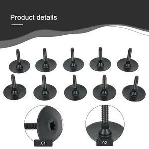 10x Plastic Screw Pins Side Shield & Trim Retainer Fasteners for BMW 07147296886 - Picture 1 of 11