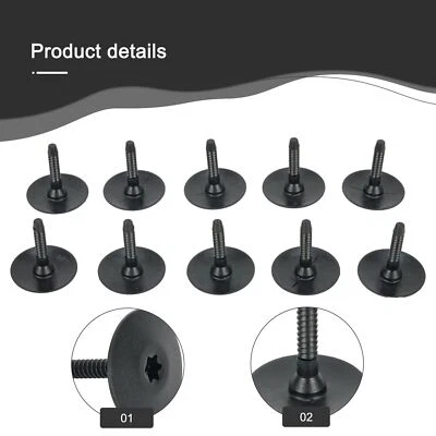 10x Plastic Screw Pins Side Shield & Trim Retainer Fasteners for BMW 07147296886 - Image 1 of 4