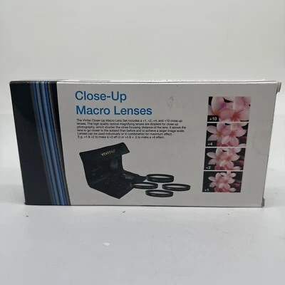 Vivitar + 1 +2 +4 +10 Close Up Macro Diopter Set For Nikon Sony Canon Lenses - Image 1 of 4