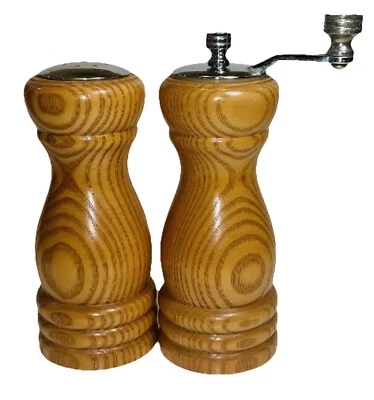 Olde Thompson дубовый деревянный карабин стальная мельница и солонка - Изображение 1 из 4