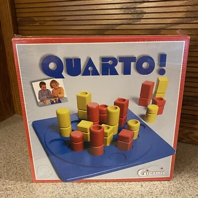 Vintage 1991 Quarto Gigamic Board Game Puzzle Strategy All Wood Set Sealed New! - Image 1 of 4