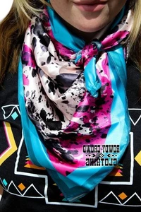 Rowdy Crowd women's cool cowhide wild rag size One Size - Picture 1 of 2