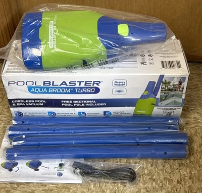 Pool Blaster Aqua Broom Turbo Inalámbrico Recargable Spa Piscina Aspiradora OB Foto 1 de 4