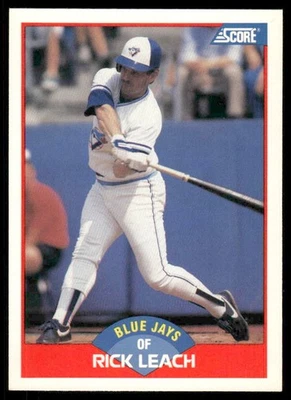 Rick Leach 1989 Score #540 Toronto Blue Jays - Image 1 of 2
