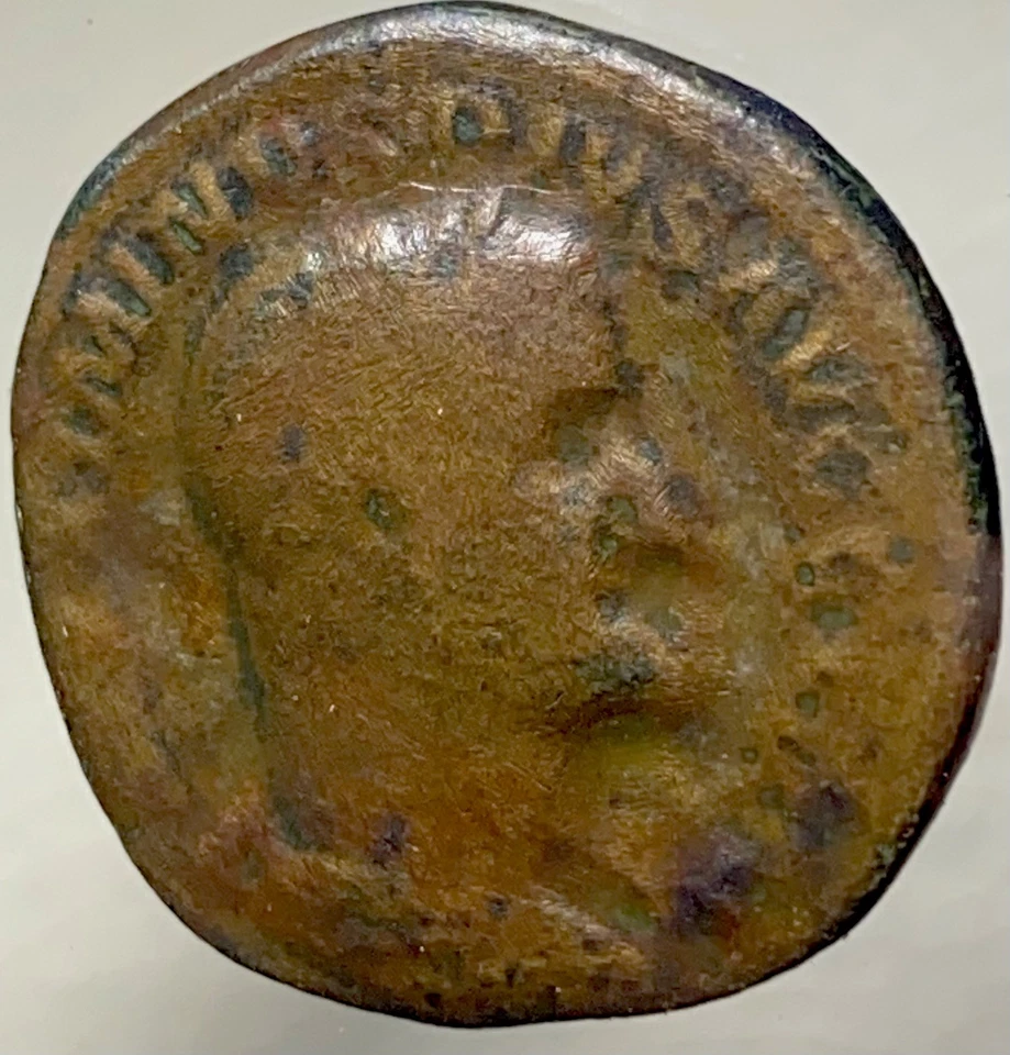 Sestertius Ancient Roman Coin Emperor Maximinus Thrax 235-236AD Victoria German - Image 1 of 4