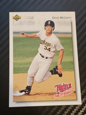 1992 Upper Deck Minor League - Dave McCarty #255 (RC) Orlando Sun Rays - Twins - Image 1 of 2