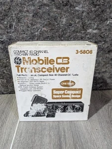 Ricetrasmettitore radio CB GE Mobile vintage modello 3-5808 40 canali radio bidirezionale nuovo con scatola - Foto 1 di 9