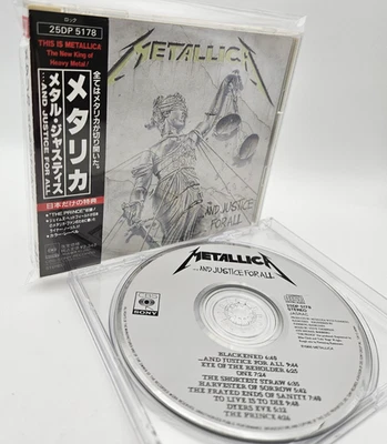 METALLICA ... And Justice For All +The Prince Japan 1st Ed. CD 25DP 5178 w/OBI - image 1 of 4