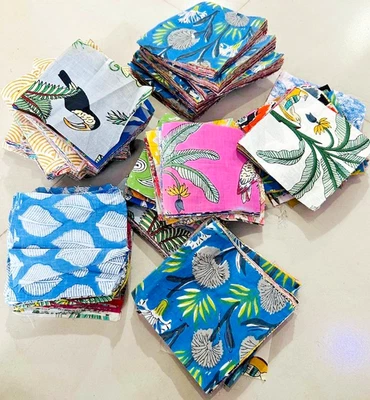 200 Assorted pre cut charm pack 2.5" squares 100% cotton fabric quilt scraps - Image 1 of 4