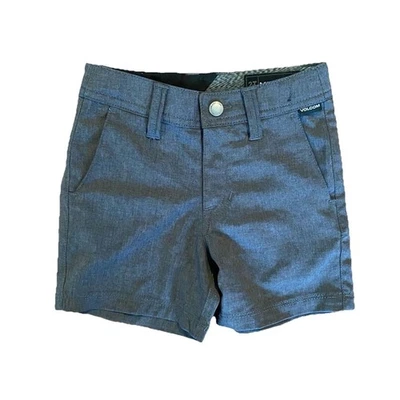 Shorts VOLCOM frente plana cinza criança 2T surf skate casual - Imagem 1 de 4