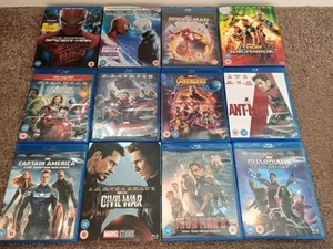 Blu Ray Bundle x 12 Marvel Superhero Films (2 3D Editions & 4 with Slip sleeves) - Picture 1 of 1