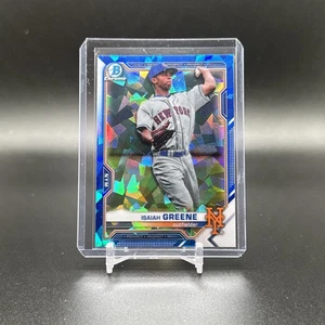 2021 Topps Bowman Chrome Blue Sapphire Isaiah Greene - Picture 1 of 2