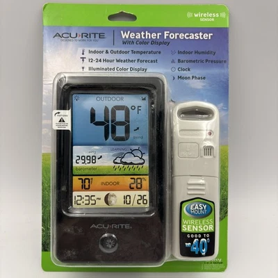 AcuRite Weather Forecaster with Color Display and Wireless Sensor (Sealed) FS - Image 1 of 4