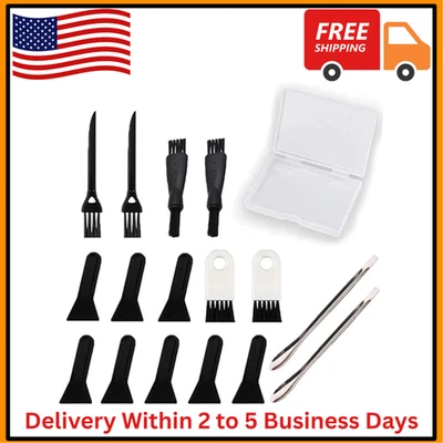 Black Scrapers, LoutLivs Brushes & Spoons Kit for Herb Grinder (Keef Scraper) - Image 1 of 4