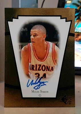 1998-99 SP Top Prospects *Vital Signs* Miles Simon Rookie Auto ARIZONA WILDCATS - Image 1 of 2