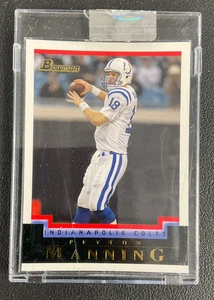 Bowman #75 Peyton Manning 2004 refractor blanco, #/165 ¡sin circular! SIN RESERVA - Imagen 1 de 2