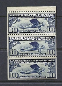 US 1927 AIRMAIL C10a booklet pane VF MLH - Picture 1 of 1