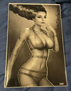 ZIRTY GIRLZ #2 Signed BRIDE OF FRANKENSTEIN Nathan Szerdy (Universal Monsters) - Picture 1 of 1