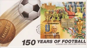 Unaddressed Guernsey FDC Cover 1998 150 Years of Football - Picture 1 of 1