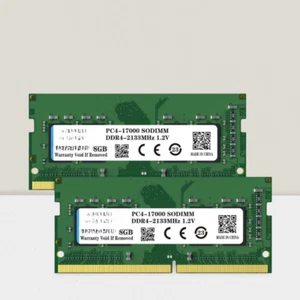 DDR4 16GB RAM (2x8GB) Kit 2133MHz PC4-19200 CL15 SODIMM Non-ECC Laptop Memory - Picture 1 of 5