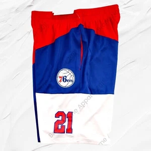 Pantaloncini da basket sportivi NBA da uomo taglia S Joel Embiid #21, Philadelphia 76ers - Foto 1 di 4