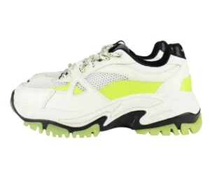 NIB THE KOOPLES Women’s Chunky-Soled White Leather Trainers Sneakers FR 39/US 8 - Picture 1 of 9