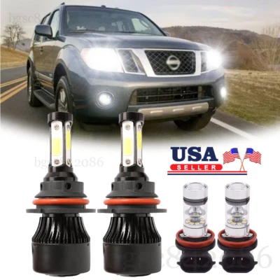 Kit de faros antiniebla LED blancos 6500K para Nissan Pathfinder 2005-2012 Foto 1 de 4