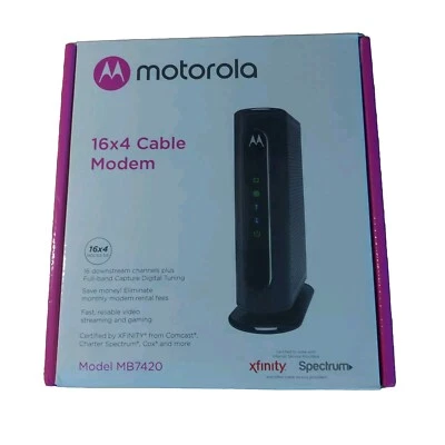 Motorola MB742010 686mbps DOCSIS 3.0 Cable Modem - Image 1 of 4