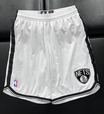 Authentic Brooklyn Nets L +2 Adidas NBA Team Issued Game Shorts Size Large White - Image 1 of 4