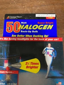 NEW! Design Tech 50 Watt Halogen 1157 Style Super Bright Back-Up Bulb 1 Pack - Picture 1 of 2