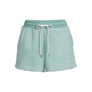 Avia Women’s Reverse Fleece Shorts Aqua Size L(12-14) - Picture 1 of 4