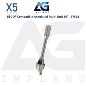 5 Angulated Multi Unit 30° Prosthetic Compatible with BEGO® - 57518 Dental Lab - Picture 1 of 4