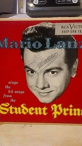 Mario Lanza - Student Prince 45 RPM EP  RCA Records 7" Single. 8 Songs on 2 EPs - Picture 1 of 1