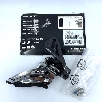 SHIMANO XT FD-M8020-D Front Derailleur Direct Mount 2x11-Speed MTB DYNA-SYS II - Image 1 of 4