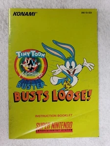 Tiny Toon Adventures: Buster Busts Loose (Super Nintendo, 1993) *SOLO MANUALE* - Foto 1 di 2