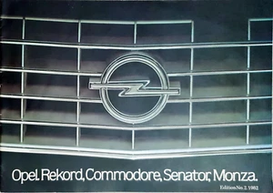 Opel Rekord, Commodore, Senator & Monza Brochure 1982 - Picture 1 of 1