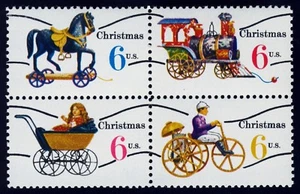 #1418c 6c Antique Toys-Precancel, Se-Tenant Block, Mint **ANY 5=FREE SHIPPING** - Picture 1 of 1