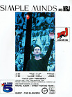 publicité Advertising  1222  1989   concert Simple Minds  Paris-Bercy